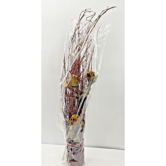 Natural Dried Flowers Long Stem Twigs Bouquet Roses Crafts Weddings Home Decor - Picture 6 of 12
